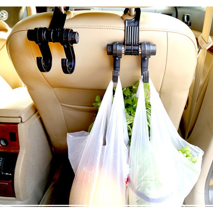 Gantungan barang mobil/gantungan barang jok mobil multifungsi/car back seat hanger hook murah