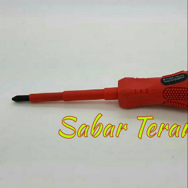 Obeng Listrik screwdriver isolator Merk MAXPOWER
jenis obeng Plus