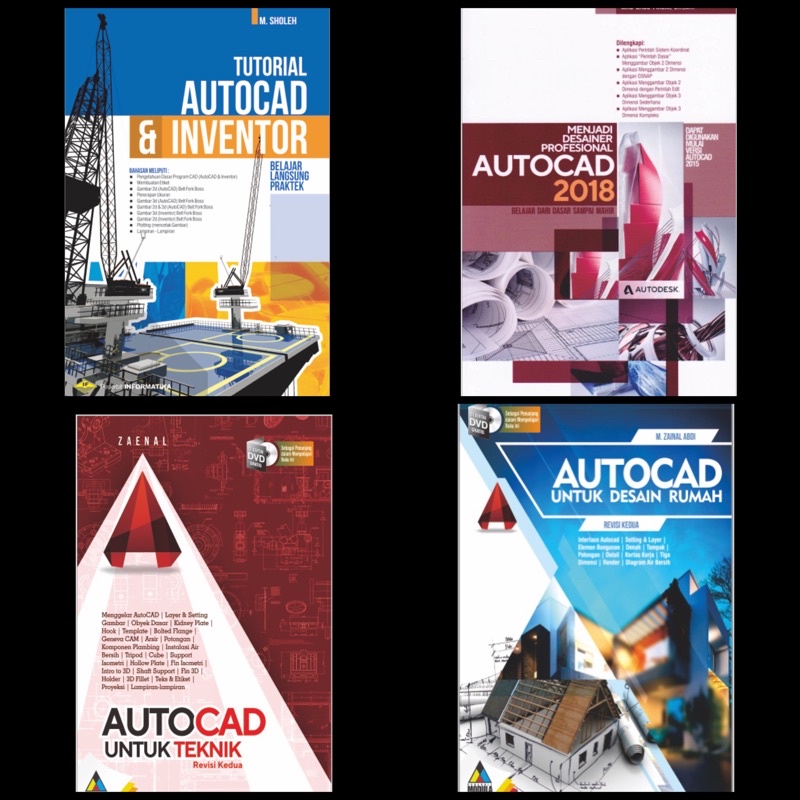buku paket autocad 2018 autocad teknik autocad desain