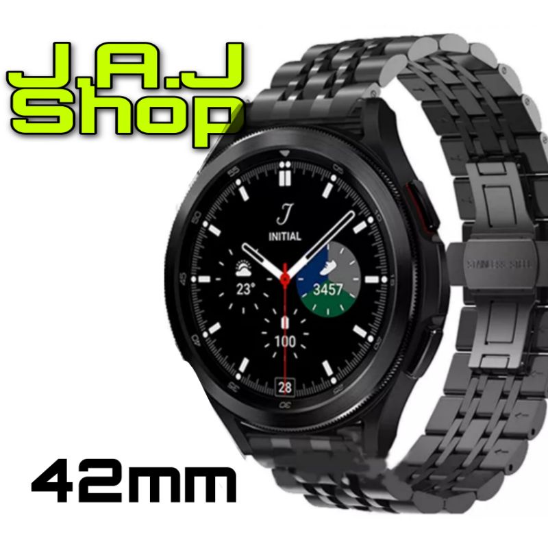 STRAP TALI JAM TANGAN STAINLESS STEEL 7 BEAD SAMSUNG GALAXY WATCH 4 CLASSIC 42MM WATCH BAND ACC