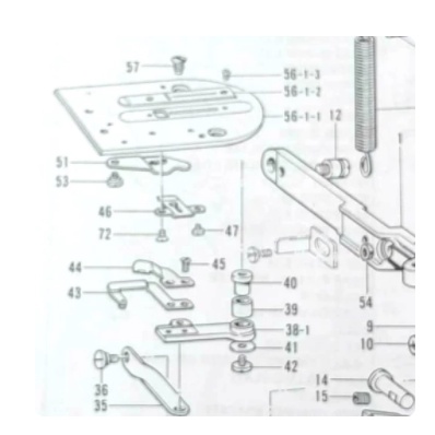 149288-003 Baut Pisau T Tipis BROTHER LH4-B814