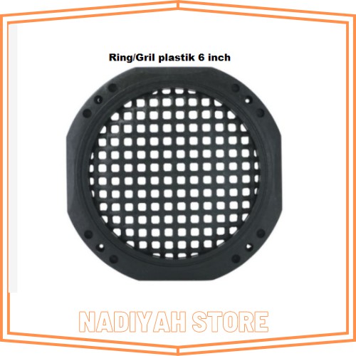 Ring Plastik Speaker/Sub Woofer 6 inch Model Pigura per 2pcs