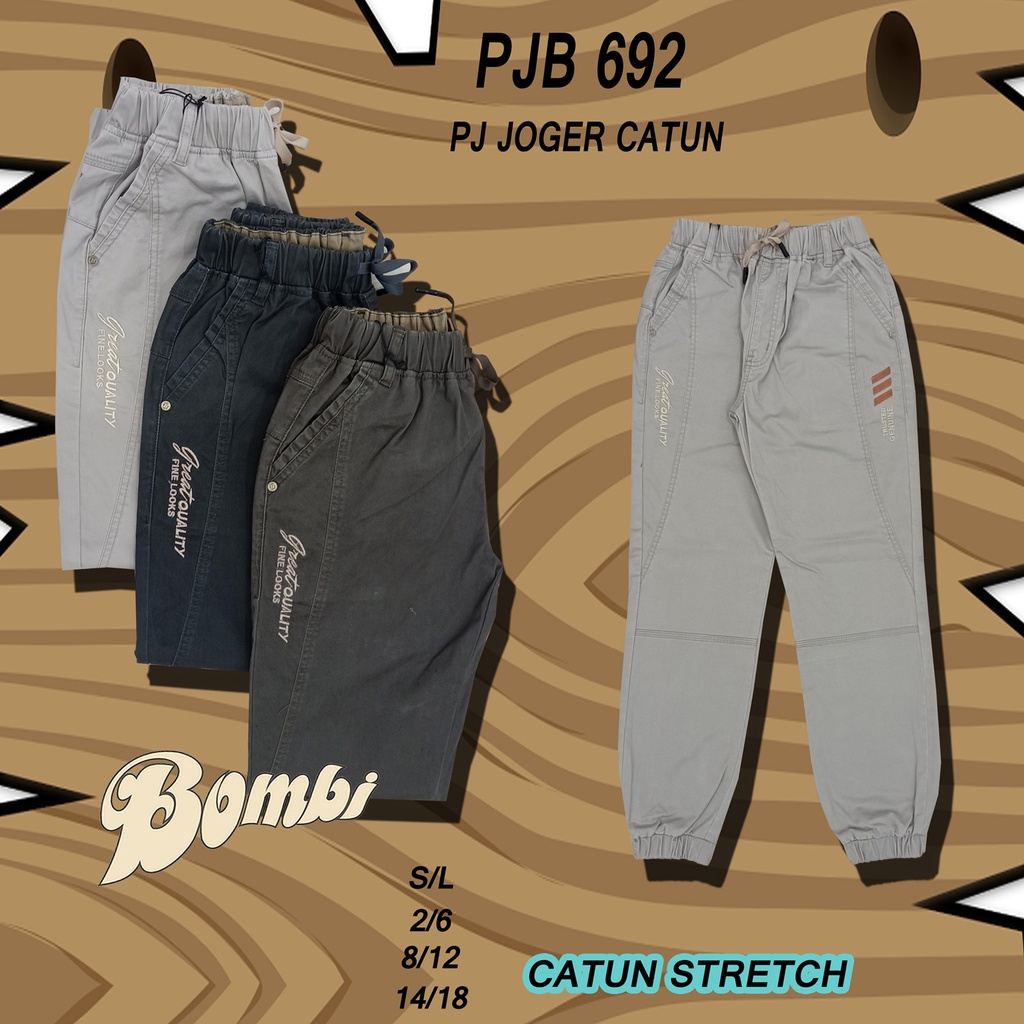 Celana Joger Anak Laki-laki Katun Bombi PJB 692