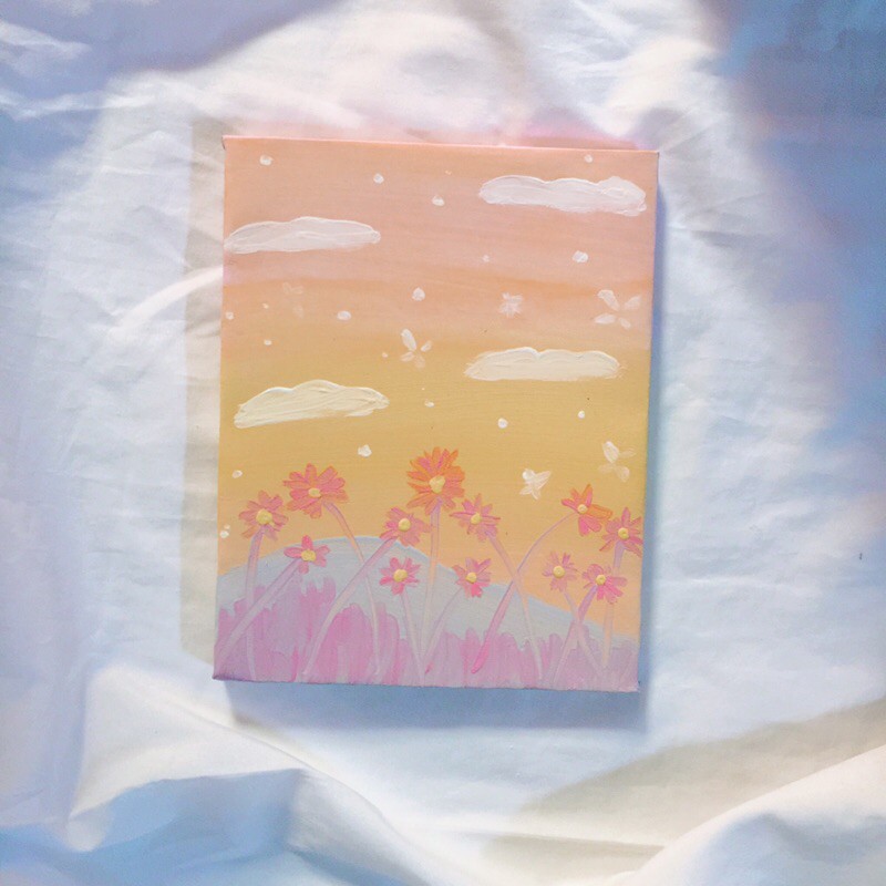 Lukisan Dinding Aesthetic (100% Handmade)