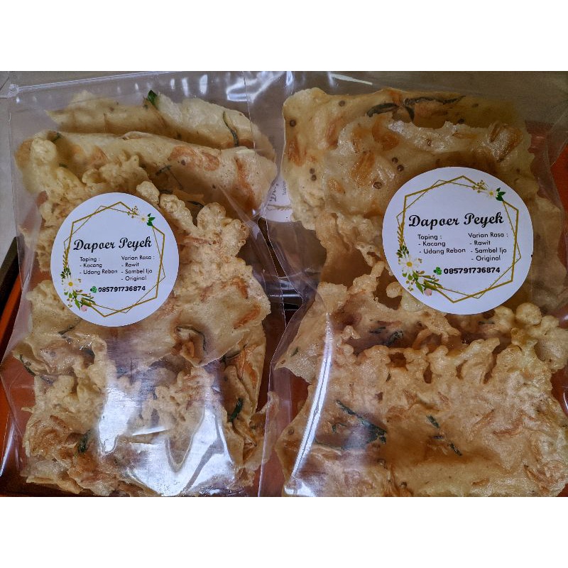

Keripik Peyek Enak Gurih dan renyah