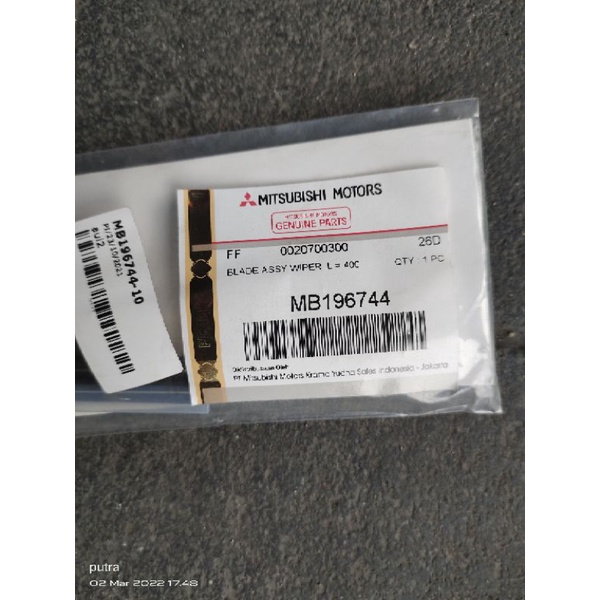 karet wiper l300 original