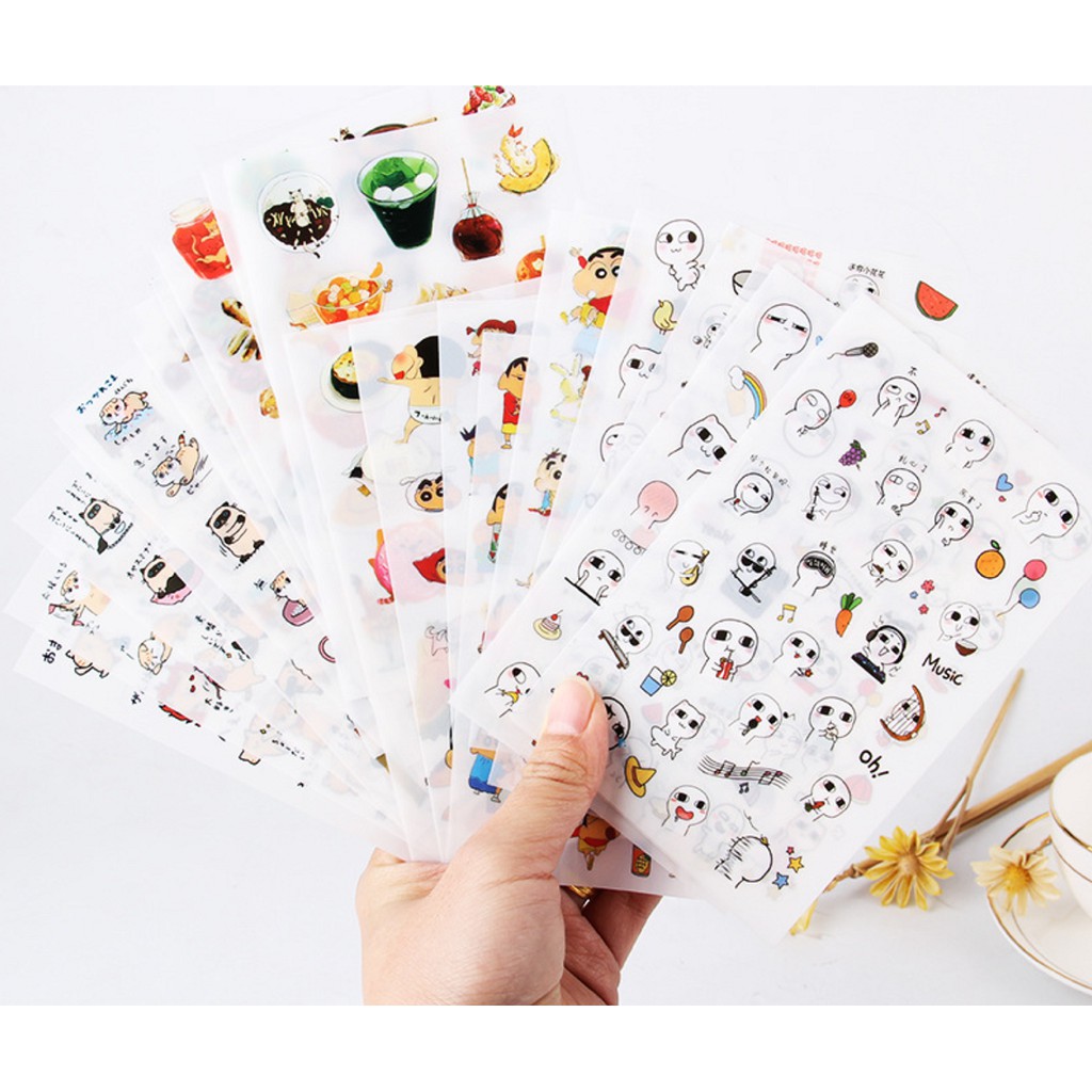 

sticker korea style lucu cute sticker/isi 6 lember