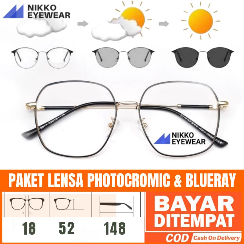 Frame Kacamata 9761, Lensa Minus Antiradiasi