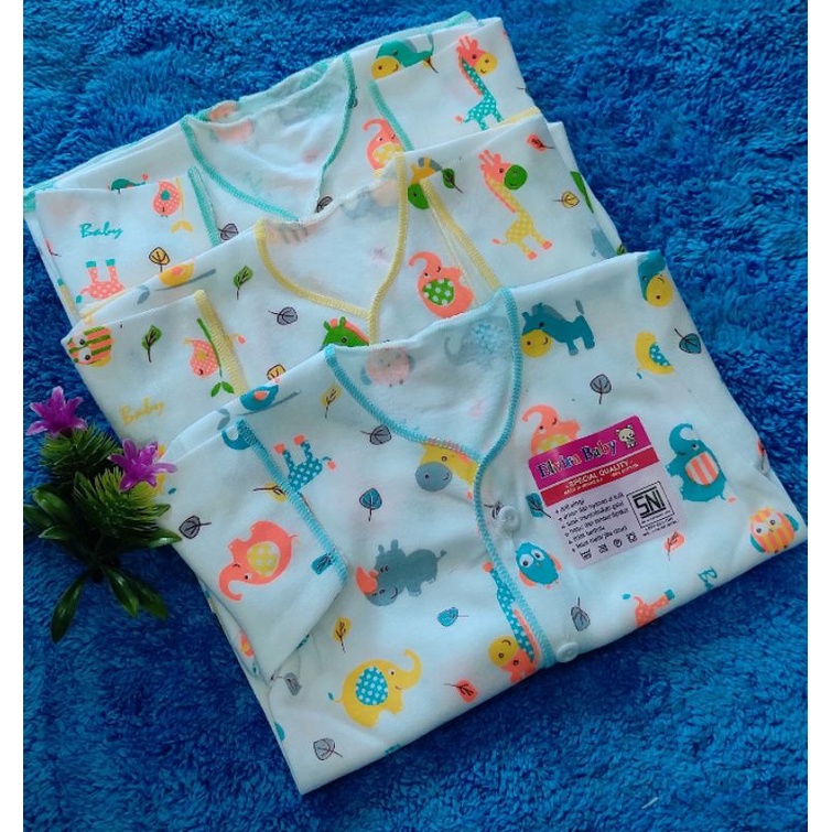 6pcs BAJU BAYI LENGAN PENDEK-ATASAN BAYI LENGAN PENDEK (ELVIRA BABY)-BAJU BAYI MURAH