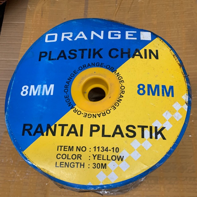 Rantai pvc / rantai plastik 8mm x 30m