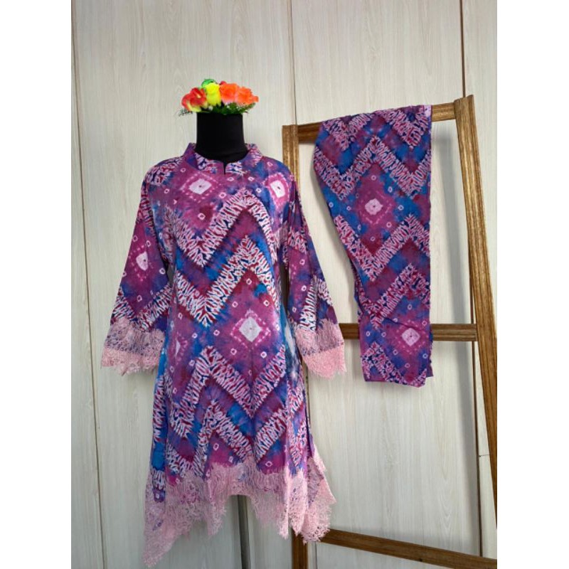 PROMO BAJU JUMPUTAN KHAS PALEMBANG SET CELANA/BAJU JUMPUTAN MIX BROKAT WANITA SET CELANA