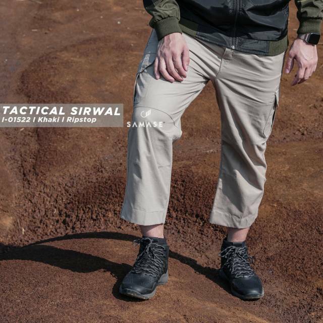 SAMASE SIRWAL TACTICAL CARGO ANKLE PANTS RIPSTOP I-015 | KHAKI