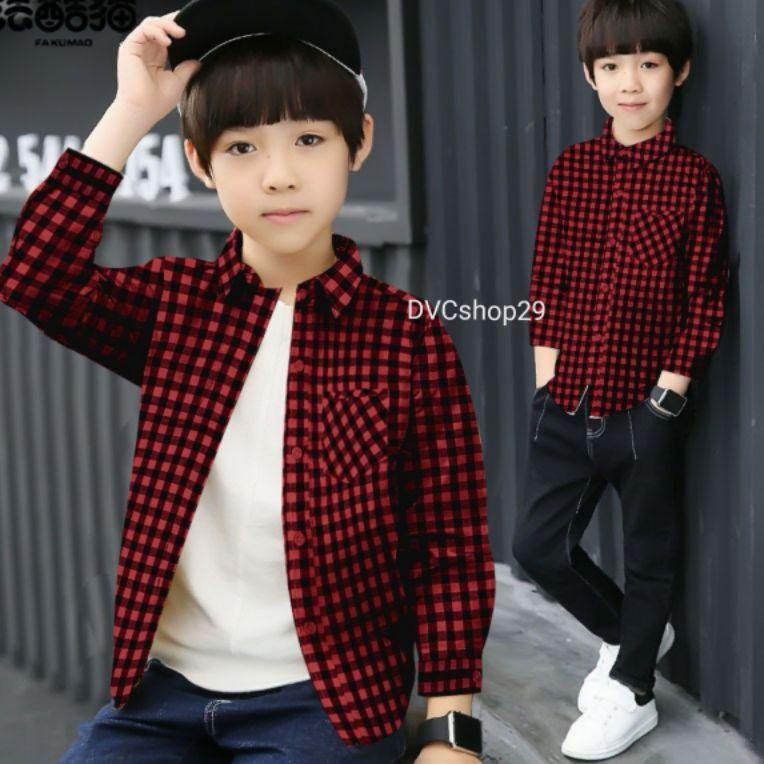 ❀ DVC/ Hem Kids ZLATAN/ kemeja anak laki laki/ kemeja kotak/ baju anak/ atasan anak/ kemeja anak pri