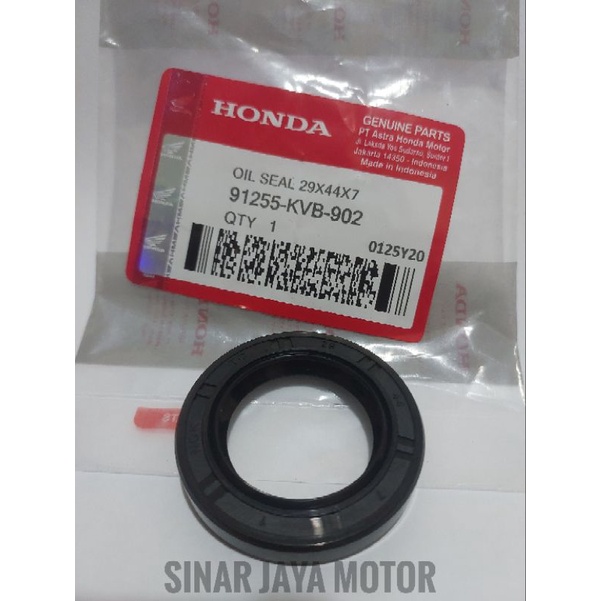 Sil Seal as roda belakang Vario Beat Spacy Scoopy karbu 091255-KVB-902 OIL SEAL 29X44X7