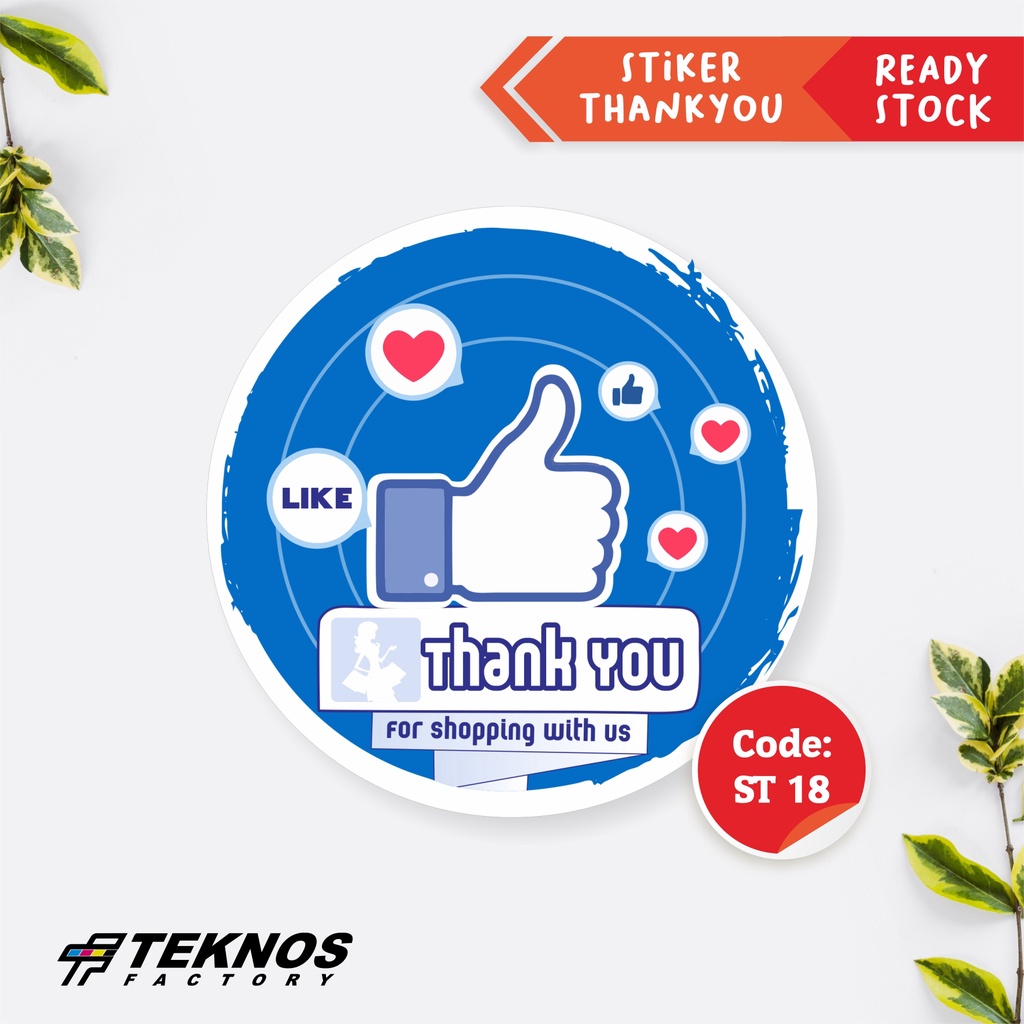 

STIKER LABEL THANK YOU KEKINIAN ST 18 TERMURAH ECER