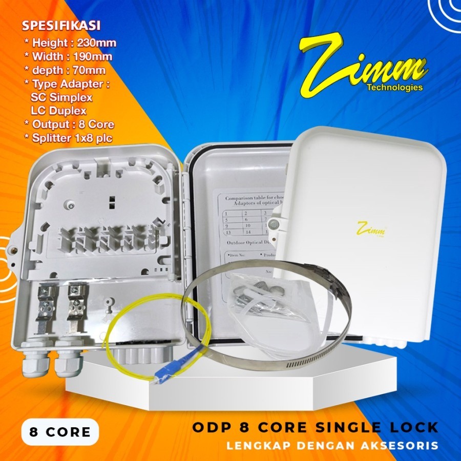 ODP 8 Core Zimmlink [ Bonus Ring besi + Pigtail ]