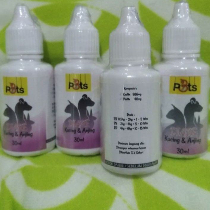 (1pcs) obat diare kucing dan anjing - p3ts diare 30 ml