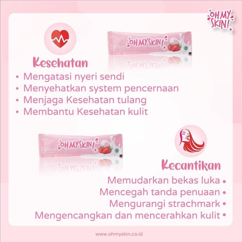 COLLAGEN DRINK OHMYSKIN MINUMAN SUPLEMEN KOLAGEN OHMYSKIN OH MY SKIN