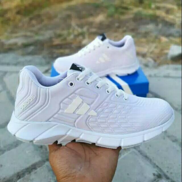 AG Adidas neo advantage white running men shoes sport sepatu pria wanita full putih