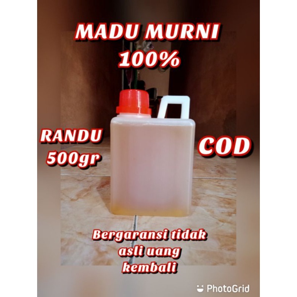 

MADU ASLI MURNI NEKTAR BUNGA RANDU 100% 500gr / COD