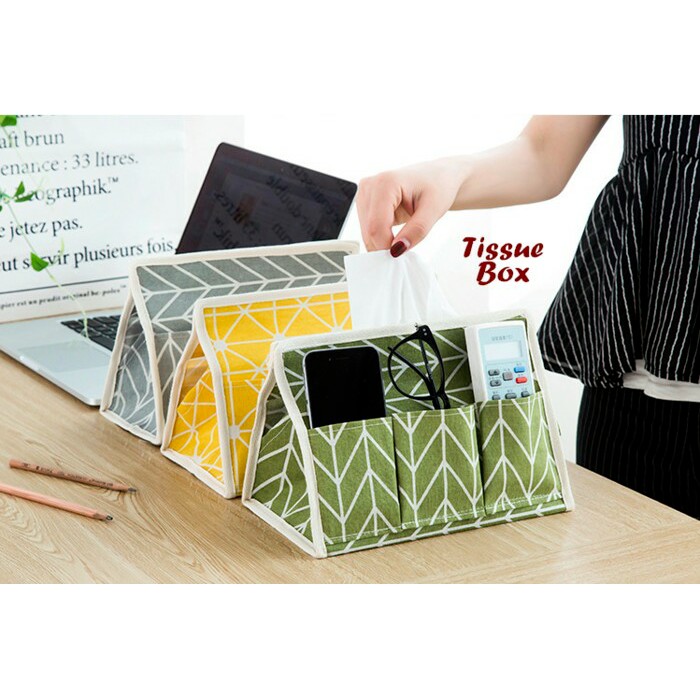 Promo Tempat tissue Kotak Tissue tissue box dengan 6 sekat selipan