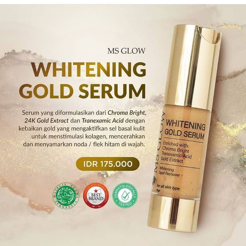 SERUM GOLD MS GLOW SERUM UNTUK FLEK HITAM