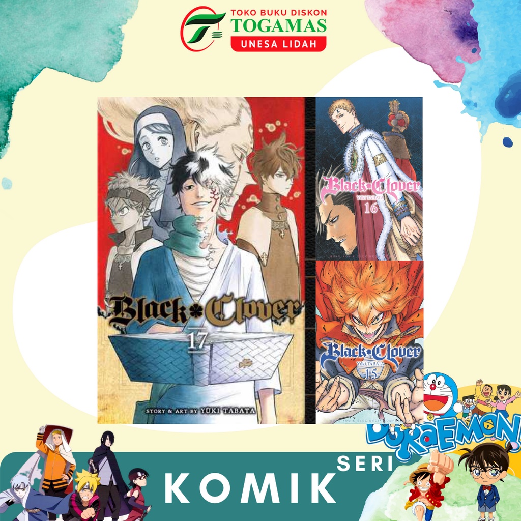 KOMIK BLACK CLOVER 15, 14, 13, 11, 16, 17, 18, 19, 20 KARYA YUKI TABATA