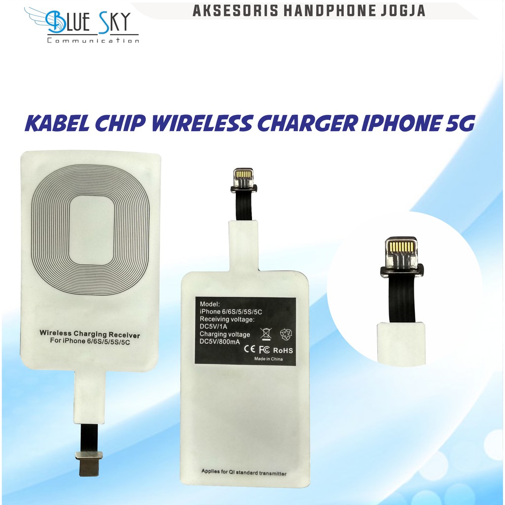 KABEL CHIP WIRELESS CHARGER IPHONE 5G