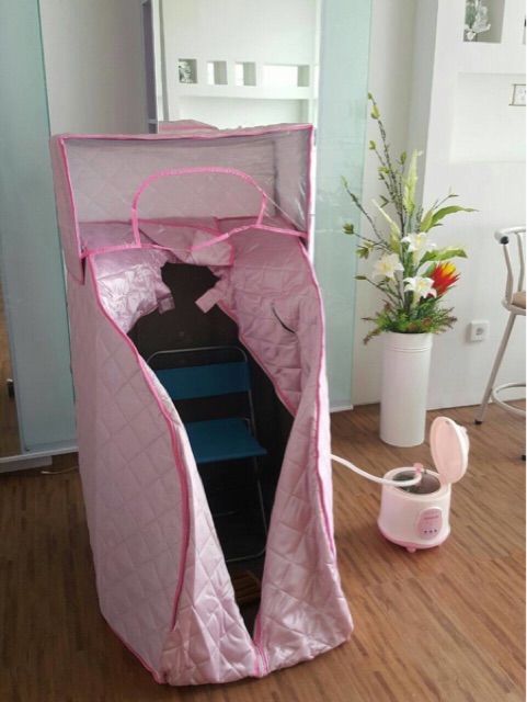 Alat kesehatan dan kecantikan portable sauna room plus tutup kepala