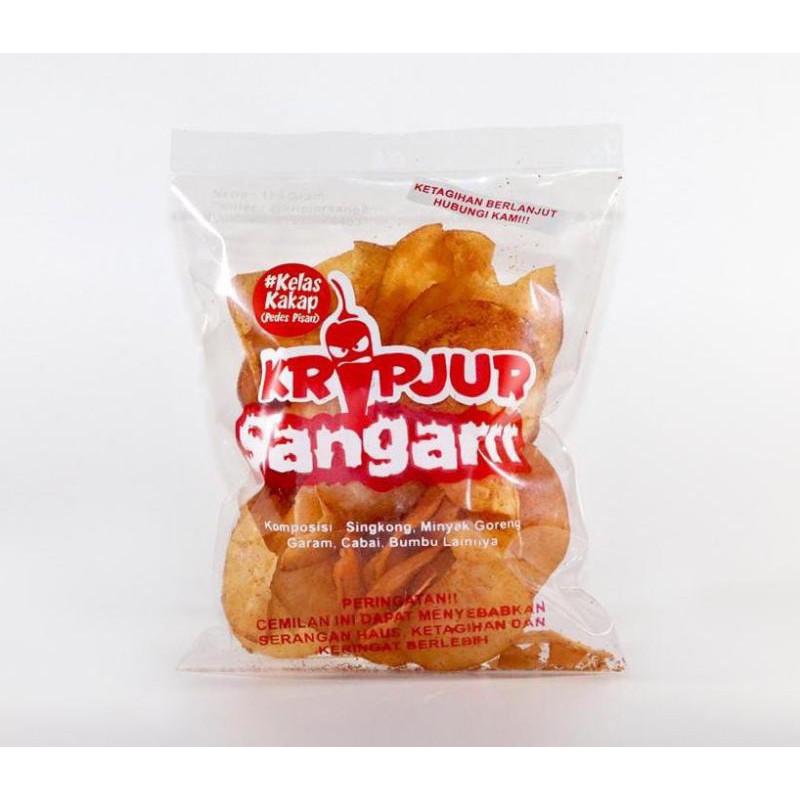 

Kripjur Sangarrr / Keripik Singkong Super Pedess / Makanan Ringan