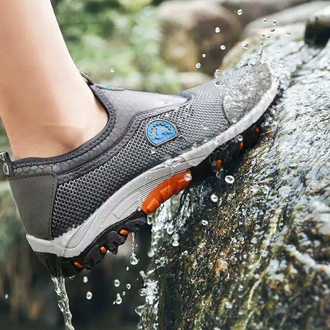 ➨ HIKING SHOES SLIP ON CAMEL / SEPATU HIKING SPORTY / SEPATU GUNUNG PRIA / SEPATU OLAHRAGA OUTDOOR ♀