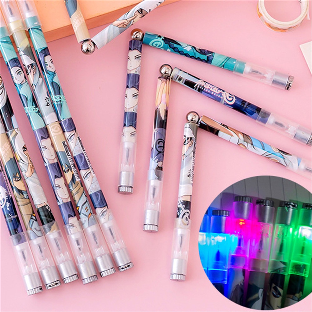1pc Pulpen Gel LED Desain Kartun Lucu Untuk stationery Pelajar / Kantor