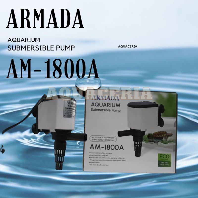 Meain Pompa Celup Aquarium ARMADA AM 1800 A Powerhead Aquarium 70 - 100Cm