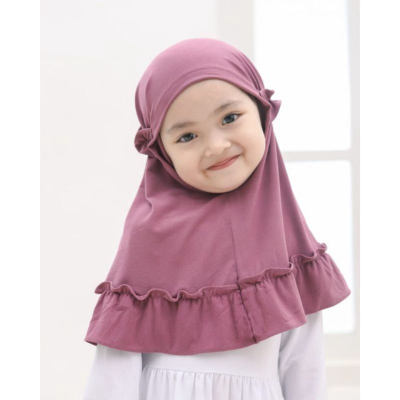 Jilbab anak 1-2 tahun. Hijab Bayi adem murah Gorontalo
