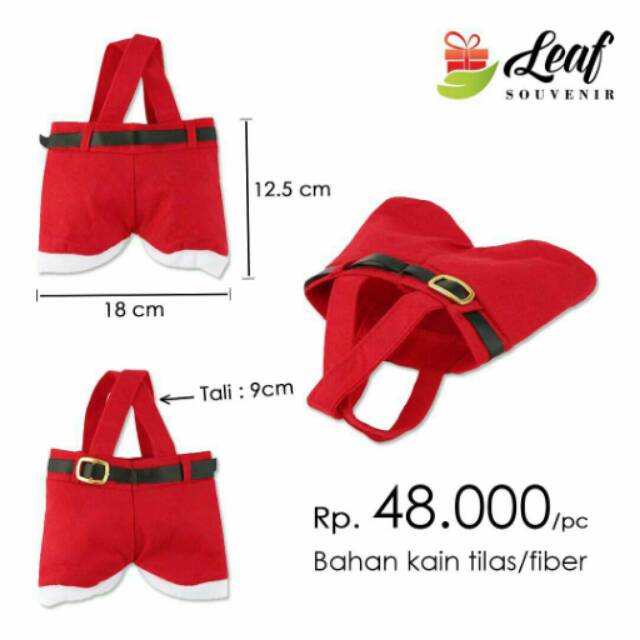 

tas natal candy bag christmas / natal / kado natal / xmas bag / kantong hadiah natal