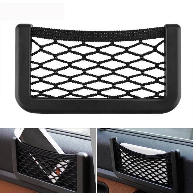 Kantong Saku Penyimpanan Organizer Jaring Net Dashboard Interior Mobil