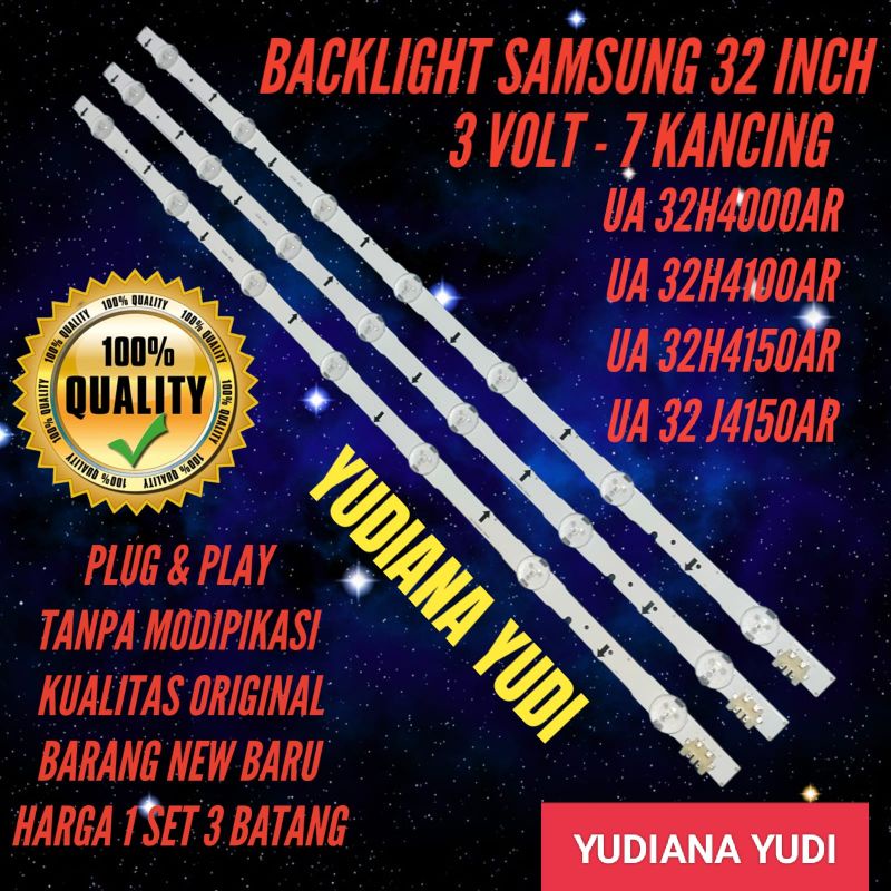 BACKLIGHT TV LED SAMSUNG 32 INCH UA 32H4000AR 32H4100AR 32H4150AR 32J4150AR