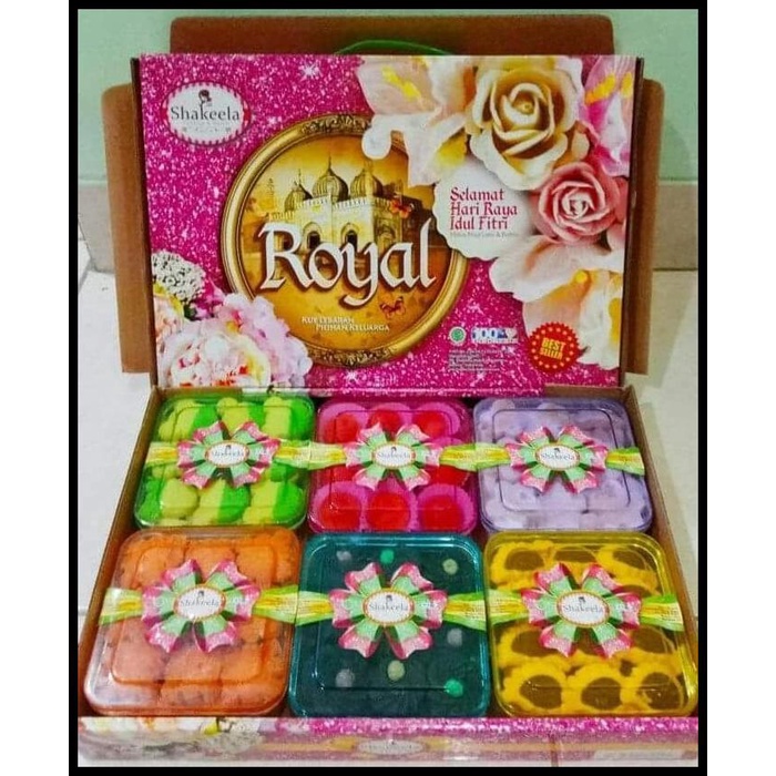 

Dijual Paket Parcel Kue Kering / Kue Lebaran 1 Box Isi 6 Toples