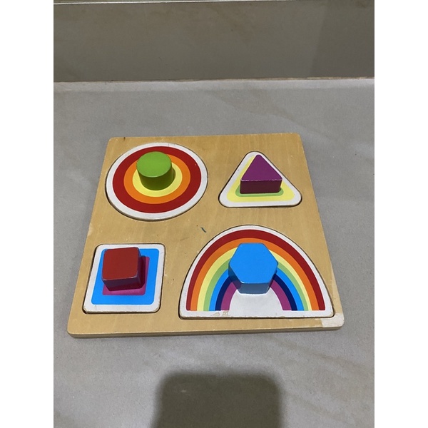 Preloved! ELC wooden shape sorter