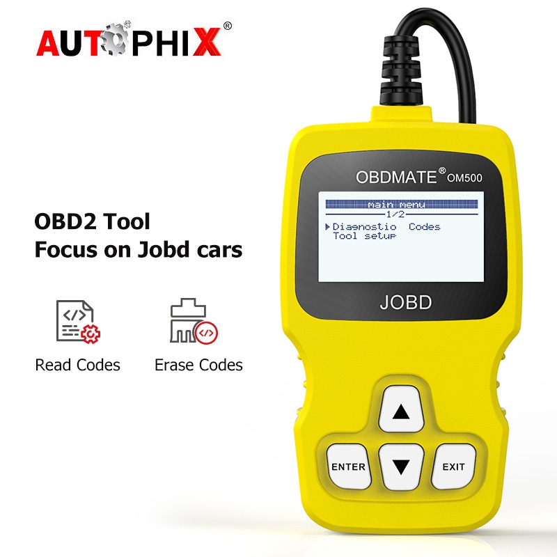 AUTOPHIX OM500 JOBD OBD2 Automotive Scanner Car Erase Fault Code Reader Car Diagnostic Tool