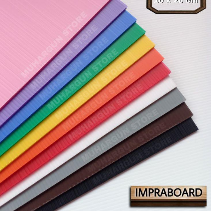 

FLASH SALE 5 Lembar Impraboard / Infraboard / PP Board 10 x 20 cm Alas Kue Hitam Putih Abu Coklat Hi