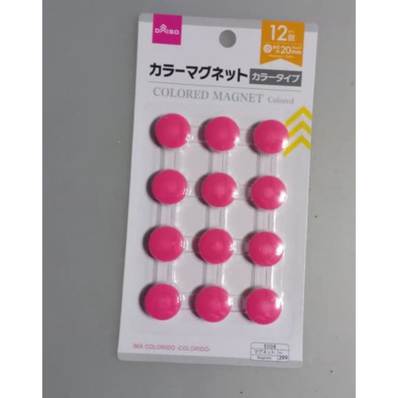 

magnet japan daiso colored isi 12
