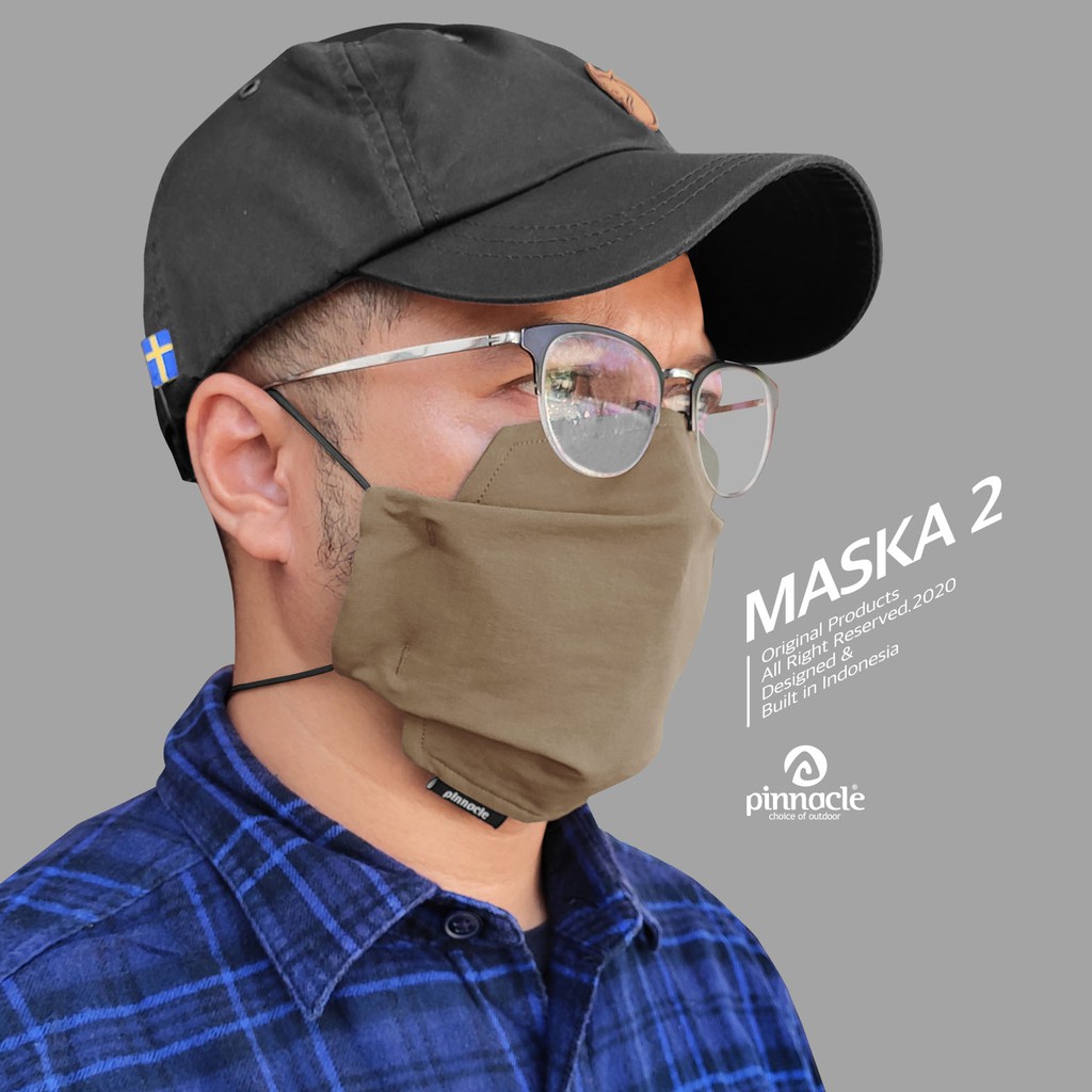 Pinnacle MASKA 2 Khaki - Masker Non Medis