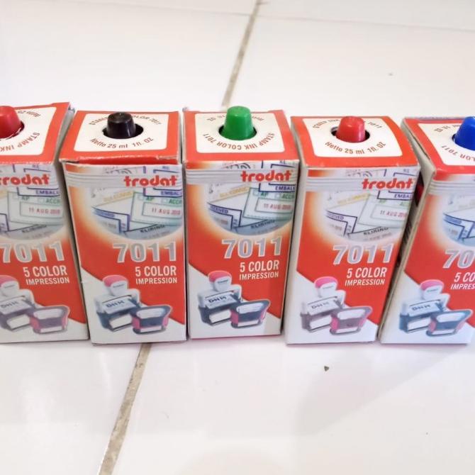 

populer] Tinta stempel TRODAT 7011 ORIGINAL MERAH,BIRU,HITAM,HIJAU 25ml