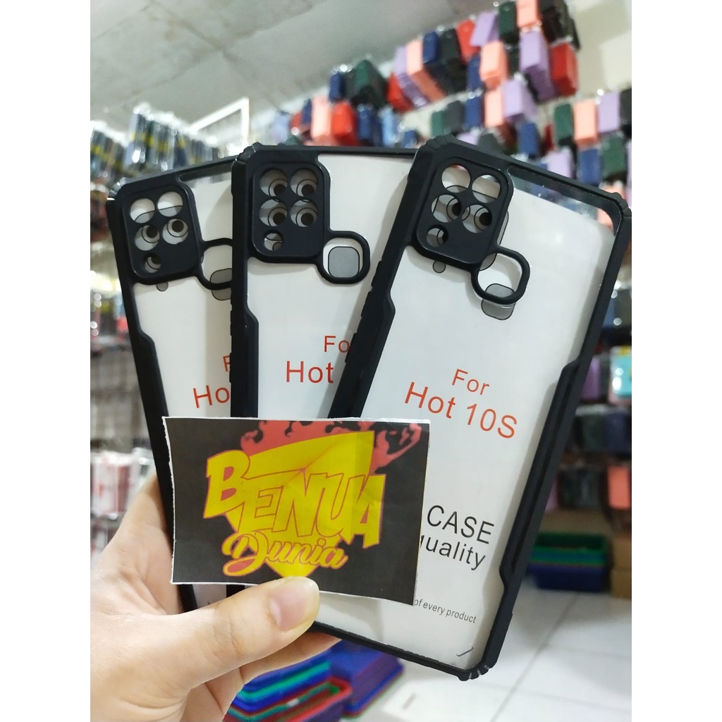 CASE INFINIX HOT 10S - CASE SHOCKPROOF ARMOR PLUS PELINDUNG KAMERA INFINIX HOT 10S - BD