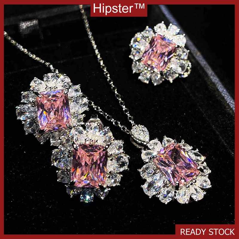 Luxury Jewelry Color Moissanite Jewelry Set