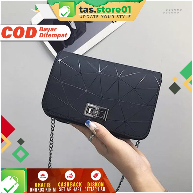 Tas Selempang Wanita Mini Korea Style Kekinian Murah Rantai Ulir Lucu Tas Slempang Kecil Wanita Terb