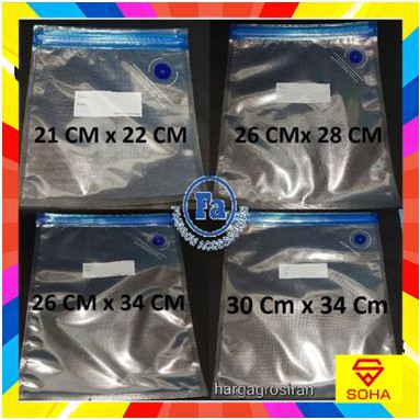 PVM-001 40pcs Embossed Vacuum food Sealer Vacum Plastic Bag Kantong Plastik Emboss plastik Vakum