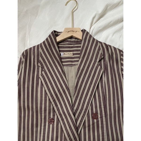 Cuci gudang stripes blazer