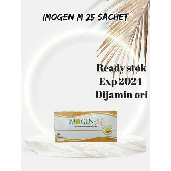 Imogen M 25 sachet exp 2024 kemasan terbaru